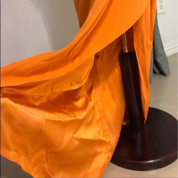 CATHERINE MALANDRINO Collection orange gala dress - Picture 3 of 4